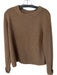 Quince Size L Brown Mongolian Cashmere Crew Neck Knit Long Sleeve Sweater Brown / L