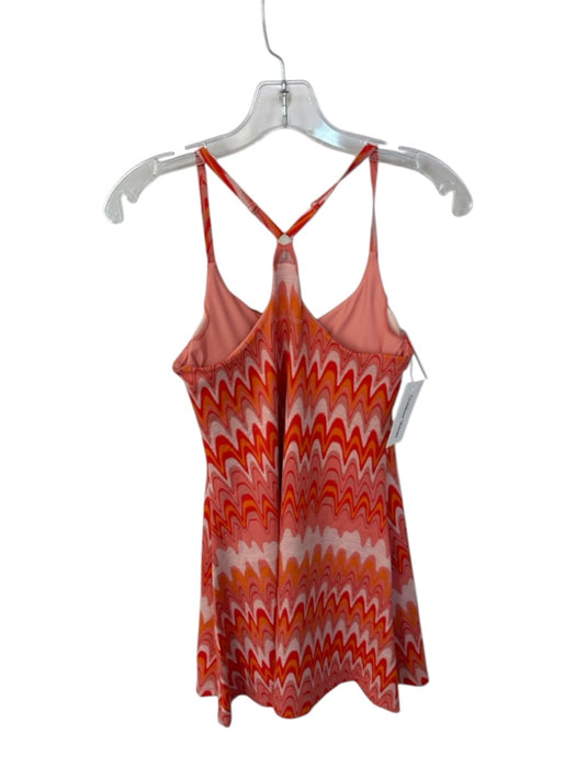 Outdoor Voices Size M Orange Nylon Blend Built in bra Swirls Athletic Dress Orange / M