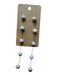 Gold & Pearl Pearls Post Back Dangle Earrings Gold & Pearl