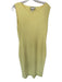 Tuckernuck Size L Butter Yellow Viscose Blend Sleeveless Slit Maxi Dress Butter Yellow / L