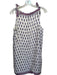 J. Crew Size S Cream & Purple Viscose Tie Straps Flowers Sleeveless Shift Dress Cream & Purple / S