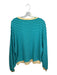 We The Free Size XS Aqua & Yellow Cotton Long Sleeve Striped Sweater Aqua & Yellow / XS