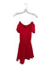 Amanda Uprichard Size XS Red Polyester Off Shoulder Smocked Waist Mini Dress Red / XS