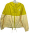 The North Face Yellow Nylon Full Zip Color Block Athletic Raincoat Yellow / L