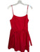 Moon River Size M Red Cotton Spaghetti Strap Bows Smocked Back Dress Red / M