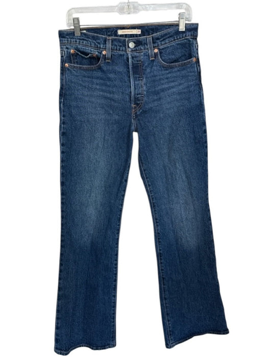Levi's Size 29 Dark Wash Cotton Mid Rise Button Fly Bootcut Jeans Dark Wash / 29