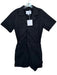 Pistola Size S Black Cotton Short Sleeve Buttons Romper Black / S