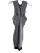 Alexander Wang Size S Gray & Black Wool Knit Ribbed Detail Lace Hem Dress Gray & Black / S