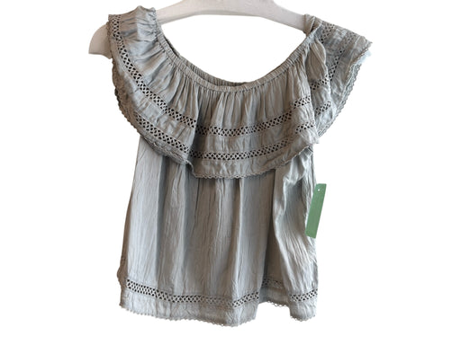 Wilfred Size XS Gray Modal Off Shoulder solid color Elastic Hem Cropped Top Gray / XS