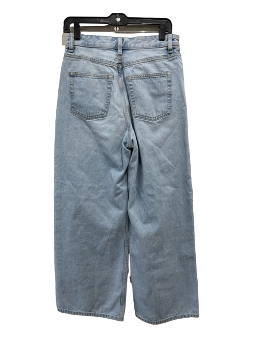 COS Size Est 4 Light Wash Cotton Blend High Rise Wide Leg 5 Pocket Jeans Light Wash / Est 4