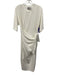 Modern Citizen Size L White Cotton Short Sleeve Midi T Shirt Dress Dress White / L