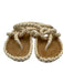Johanna Ortiz Shoe Size 39 Brown & Beige Leather & Rope Thong Strap Sandals Brown & Beige / 39