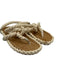 Johanna Ortiz Shoe Size 39 Brown & Beige Leather & Rope Thong Strap Sandals Brown & Beige / 39