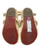 Johanna Ortiz Shoe Size 39 Brown & Beige Leather & Rope Thong Strap Sandals Brown & Beige / 39