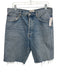 Agolde Size 31 Medium Wash Cotton Button Fly High Rise Frayed Shorts Medium Wash / 31