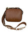 Stella McCartney Brown & White Faux Leather Gold Studs Logo guitar strap Bag Brown & White / Small