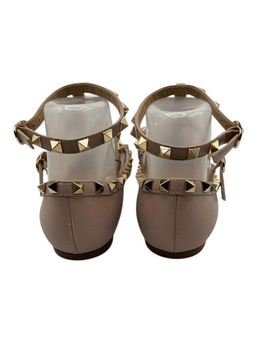 Valentino Garavani Shoe Size 38.5 Dusty Mauve Leather Rockstud Pointed Toe Flats Dusty Mauve / 38.5