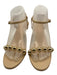 Tuckernuck Shoe Size 7.5 Beige & Gold Leather Gold hardware Studded Sandals Beige & Gold / 7.5