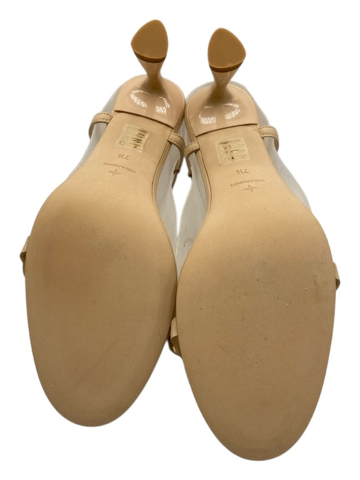 Tuckernuck Shoe Size 7.5 Beige & Gold Leather Gold hardware Studded Sandals Beige & Gold / 7.5