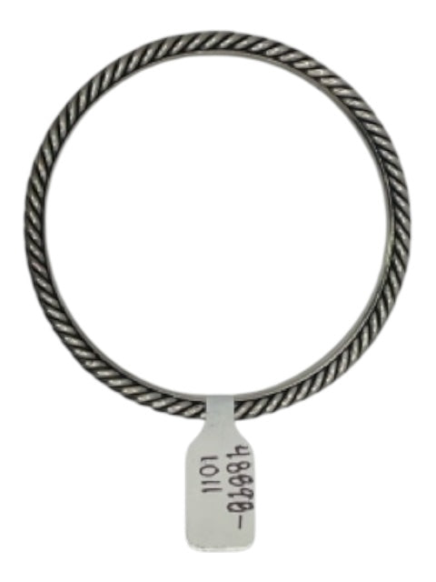 David Yurman Silver 925 Sterling Cable Twist Bangle Thin Bracelet Silver