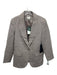 Tuckernuck Size M Taupe Gray Polyester Blend Herringbone One Button Jacket Taupe Gray / M