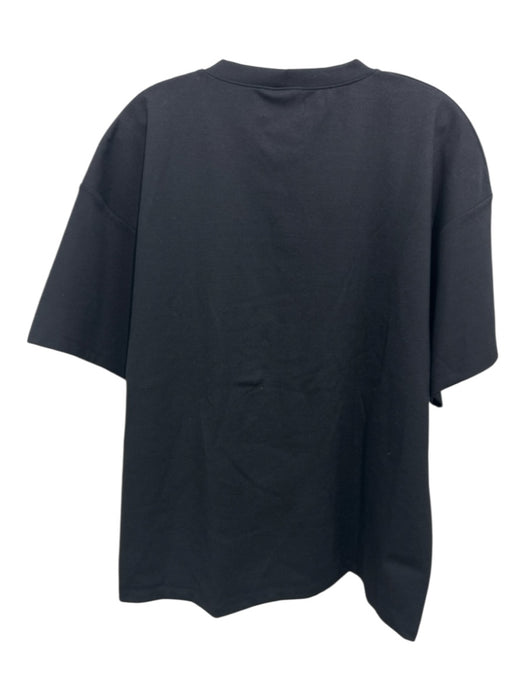 Ripley Rader Size 2/S Black Viscose Blend Round Neck Short Sleeve Top Black / 2/S