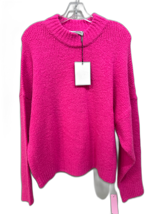 Essentiel Antwerp Size S Hot pink Acrylic & Polyamide Knit Long Sleeve Sweater Hot pink / S
