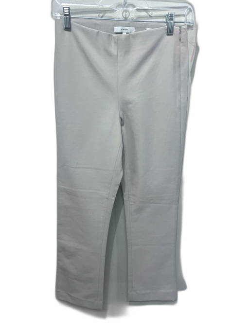 Vince Size S Gray Cotton & Polyamide Elastic Waist Side Zip Pants Gray / S