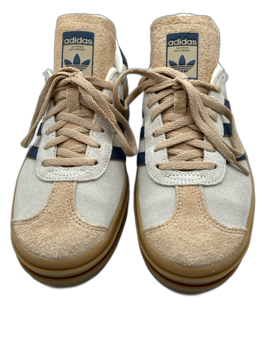 Adidas Shoe Size 8 Gray, Beige, Blue Suede Low Top Platform Lace Up Sneakers Gray, Beige, Blue / 8