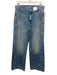 J. Crew Size 27 Med Light Wash Cotton Denim Zip & Button Contrast Stitch Jeans Med Light Wash / 27