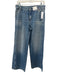 J. Crew Size 27P Med Light Wash Cotton Denim Whiskering Zip & Button Jeans Med Light Wash / 27P
