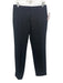 Tory Burch Size 4 Black Polyester & Viscose Zip Fly Trouser Straight Pants Black / 4