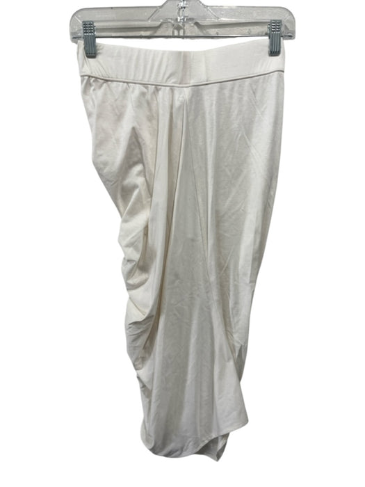 Maria + Cornejo Size XS Off White Tencel & Cotton Elastic Waist Maxi Skirt Off White / XS