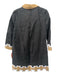 Tuckernuck Size XS Black, White, Beige Linen Long Sleeve Collar 1/2 Button Dress Black, White, Beige / XS
