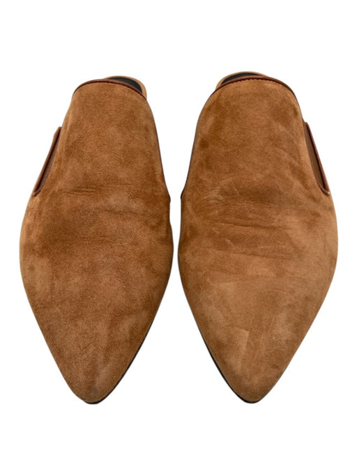 Jenni Kayne Shoe Size 39 Chestnut Tan Suede Pointed Toe Flats Closed Toe Mules Chestnut Tan / 39