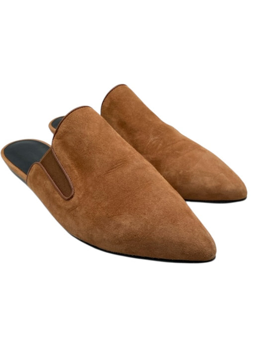 Jenni Kayne Shoe Size 39 Chestnut Tan Suede Pointed Toe Flats Closed Toe Mules Chestnut Tan / 39