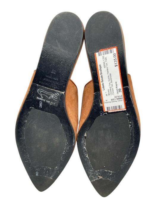Jenni Kayne Shoe Size 39 Chestnut Tan Suede Pointed Toe Flats Closed Toe Mules Chestnut Tan / 39