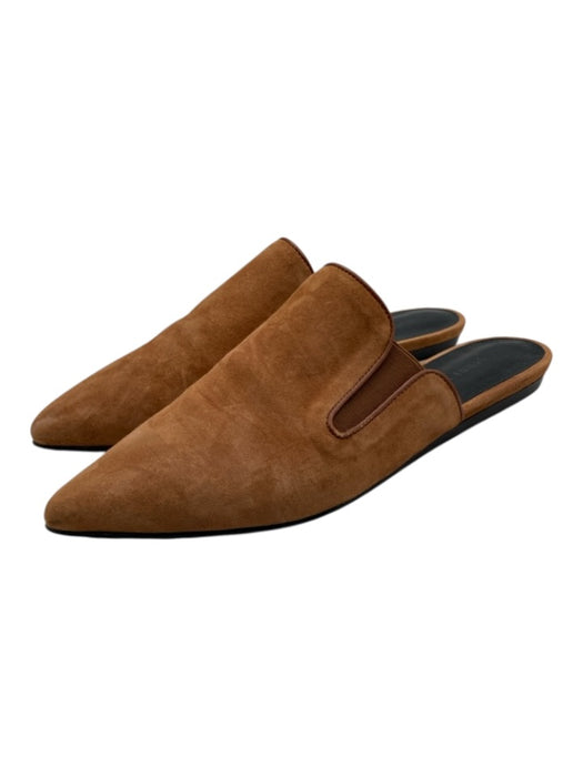Jenni Kayne Shoe Size 39 Chestnut Tan Suede Pointed Toe Flats Closed Toe Mules Chestnut Tan / 39