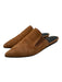 Jenni Kayne Shoe Size 39 Chestnut Tan Suede Pointed Toe Flats Closed Toe Mules Chestnut Tan / 39