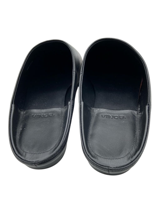 Vince Shoe Size 8 Black Leather Pointed Toe Closed Toe Flat Mules Black / 8