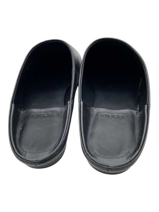 Vince Shoe Size 8 Black Leather Pointed Toe Closed Toe Flat Mules Black / 8