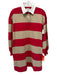 Tuckernuck Size S Beige, Red, White Cotton Stripe Collar Rugby Stripe Dress Beige, Red, White / S