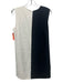 Theory Size 6 White & Black Triacetate & Polyester Color Block Cap Sleeve Dress White & Black / 6