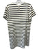 Tuckernuck Size S White & Black Cotton Stripe Short Sleeve Shirt Dress Dress White & Black / S