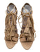 Loeffler Randall Shoe Size 8.5 Nude Beige Leather Tassels Strappy Sandals Nude Beige / 8.5