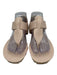 Pedro Garcia Shoe Size 37.5 Light Pink Leather Textured Thong Sandals Light Pink / 37.5