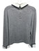 Alice + Olivia Size L Gray, white & black Wool & Cotton Knit Detachable Sweater Gray, white & black / L