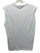 Veronica Beard Jeans Size 8 White Cotton Folded Cap Sleeve Heathered Top White / 8