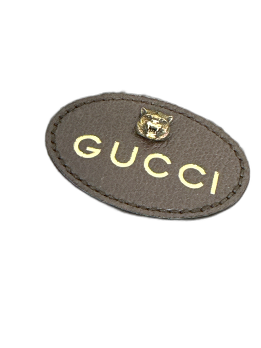 Gucci Brown, Red, Green Coated Canvas Leather trim Monogram Tiger belt Bag Brown, Red, Green / S