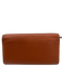 Chloe Cognac Brown Pebbled Leather Gold Tone Hardware Contrast Stitch Wallets Cognac Brown